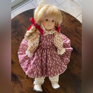 Vintage 10” porcelain doll